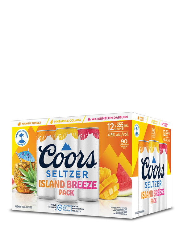 COORS SELTZER ISLAND BREEZE MIX PACK