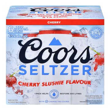 COORS SELTZER CHERRY SLUSHIE 6 PACK