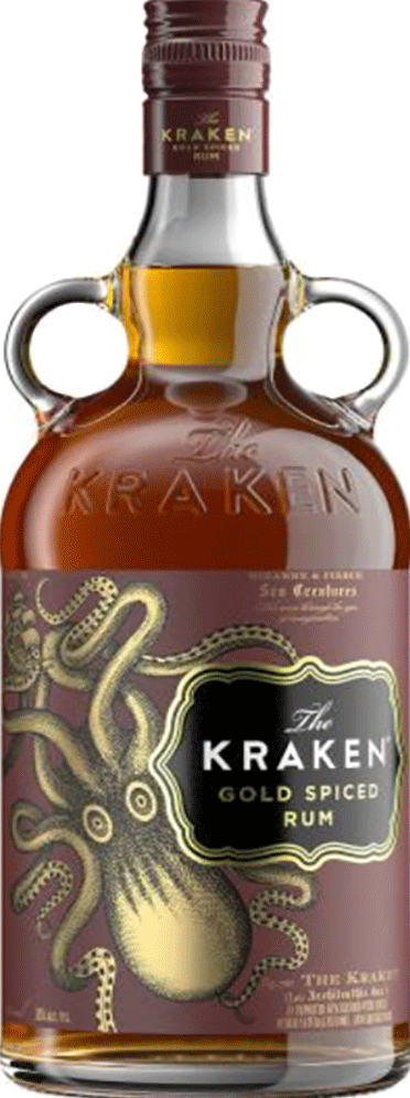 THE KRAKEN GOLD SPICED RUM 750 ML