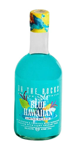 ON THE ROCKS CRUZAN BLUE HAWAIIAN 375 ML