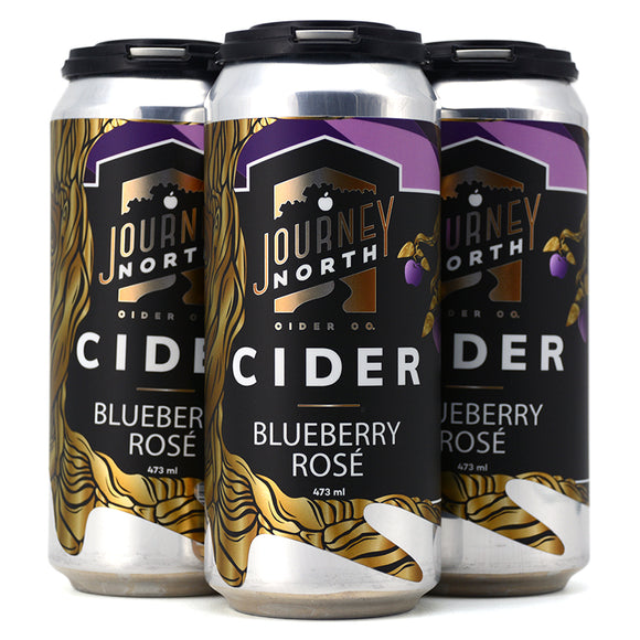 JOURNEY NORTH CIDER BLUEBERRY ROSE 4 CANS
