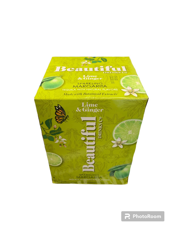 BEAUTIFUL DRINKS GINGER MARGARITA 4 CANS
