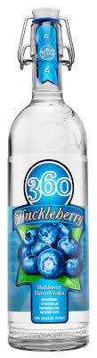 360 HUCKLEBERRY VODKA 750 ML