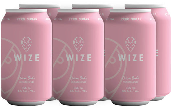 WIZE - CREAM SODA 6 CANS SUGAR FREE