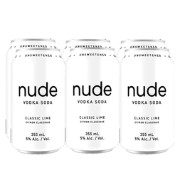 NUDE VODKA SODA CLASSIC LIME