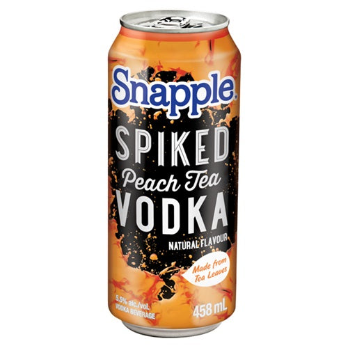 SNAPPLE SPIKED PEACH TEA VODKA 458 ML