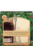 BACARDI 8 YEAR OLD 750 ML GIFT SET Old Fashioned Mixing Kit