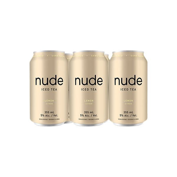 NUDE ICED TEA LEMON 6 CANS