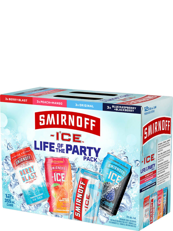 SMIRNOFF ICE PARTY PACK 12 CANS