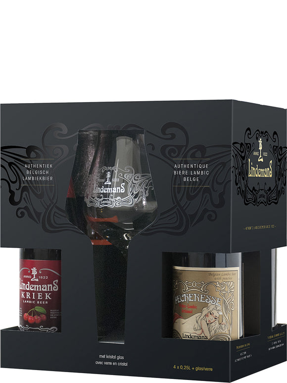 LINDEMANS LAMBIC TASTER PACK 4 BTLS
