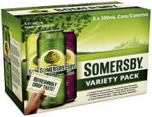 SOMERSBY VARIETY PK CIDER 8X50