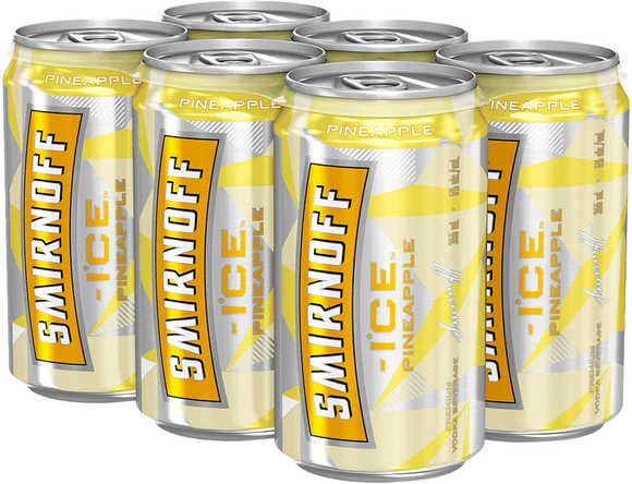 SMIRNOFF ICE PINEAPPLE 6 CANS