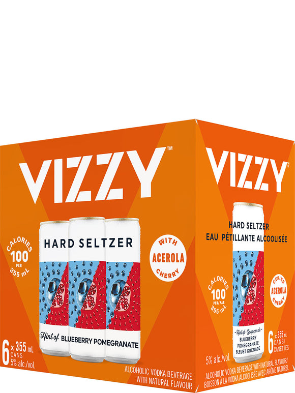 VIZZY BLUEBERRY POMEGRANATE 6 CANS