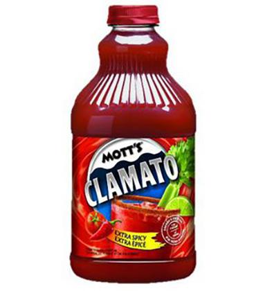 MOTT'S EX SPICY CLAMATO JUICE
