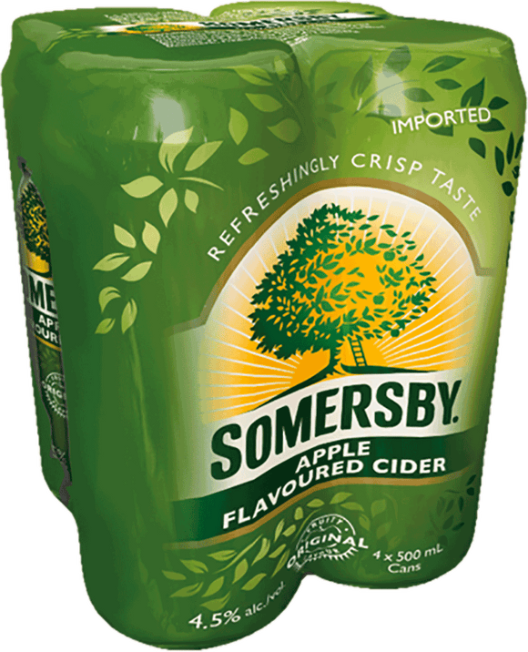 SOMERSBY APPLE CIDER 4 X 500ML