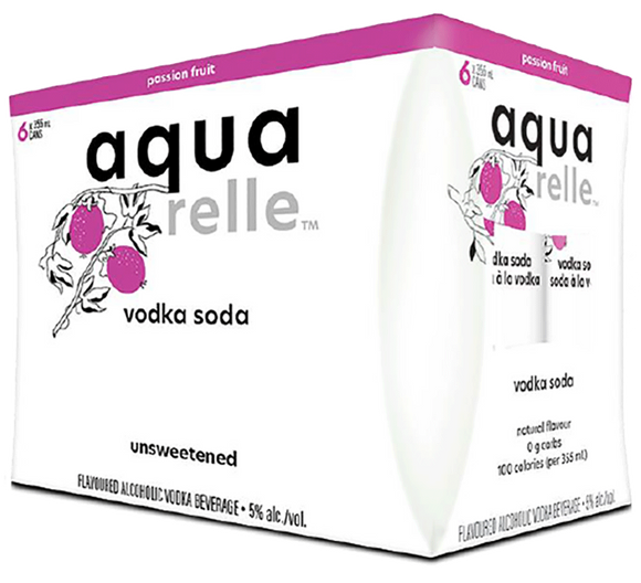 AQUARELLE VODKA SODA - PASSIONFRUIT 6 CANS