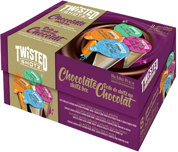 TWISTED SHOTZ CHOCOLATE BOX 8 X 30 ML