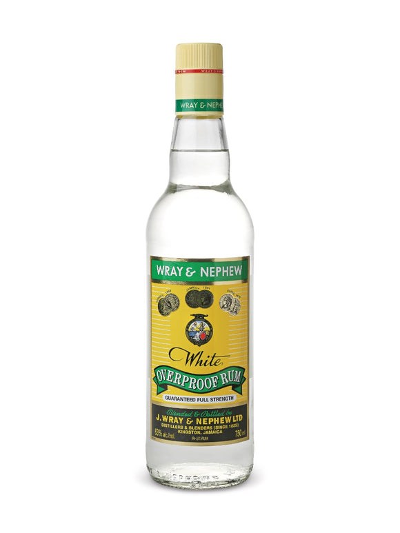 WRAY & NEPHEW WHITE OVERPROOF RUM 750 ML