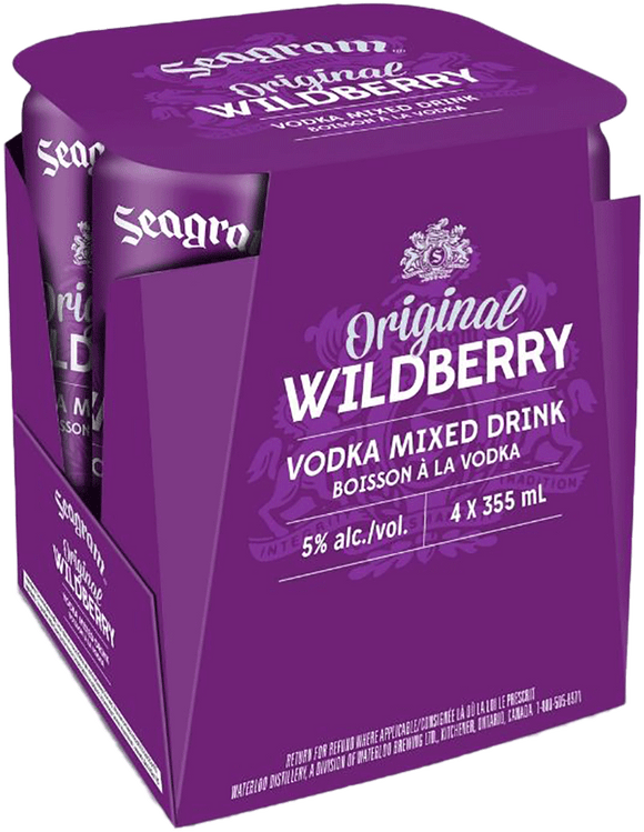 SEAGRAM WILDBERRY VODKA 4 CANS