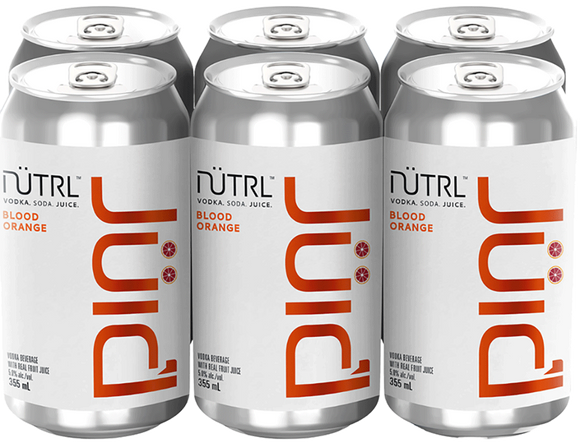 NUTRL JUIC'D VODKA SODA BLOOD ORANGE 6 CANS