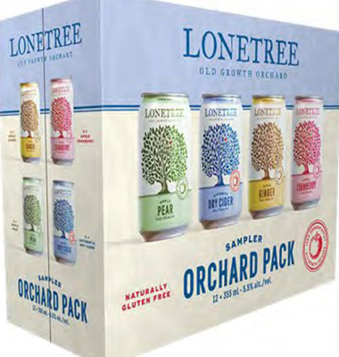 LONETREE CIDER ORCHARD SAMPLER PACK 12 CANS 355 ML