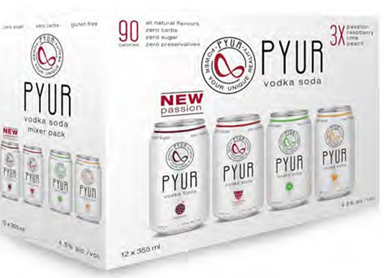 PYUR VODKA SODA MIXER 24 PACK