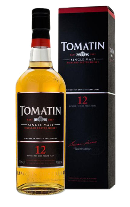 TOMATIN 12 YEAR HIGHLAND SINGLE MALT 750 ML