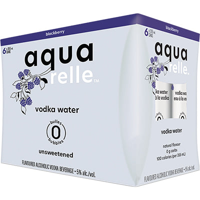 AQUARELLE VODKA WATER - BLACKBERRY 6 CANS