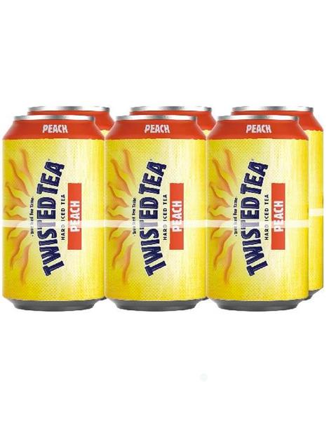 TWISTED TEA PEACH ICED TEA 6PK
