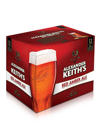 ALEXANDER KEITH'S RED AMBER 12 BOTTLES 341ML
