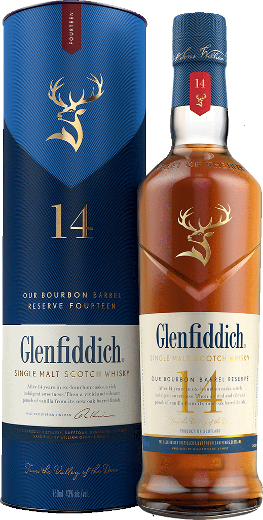 GLENFIDDICH 14YO BOURBON BARREL 750 ML