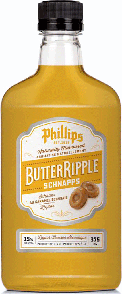 PHILLIPS BUTTER RIPPLE SCHNAPPS 375 ML