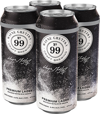WAYNE GRETZKY PREMIUM LAGER 4 CANS