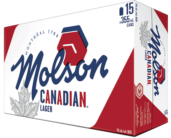 MOLSON Canadian 15 Can Ctn 355ML
