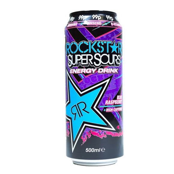 ROCKSTAR SUPERSOURS BLUE RASPBERRY 473 ML