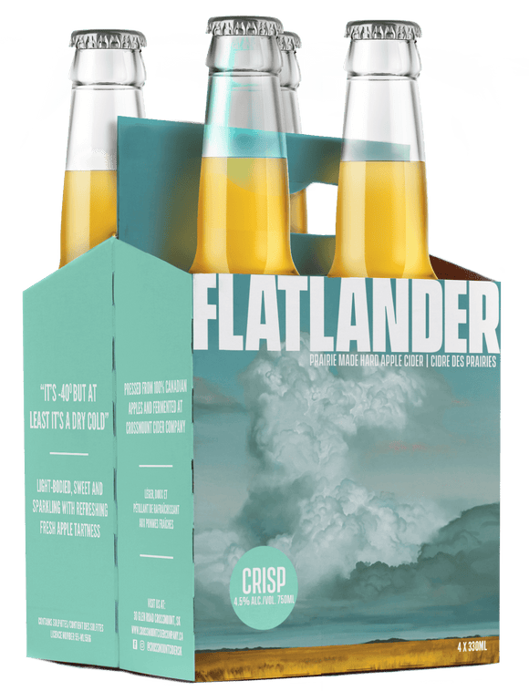 FLATLANDER CRISP CIDER 4 BOTTLES