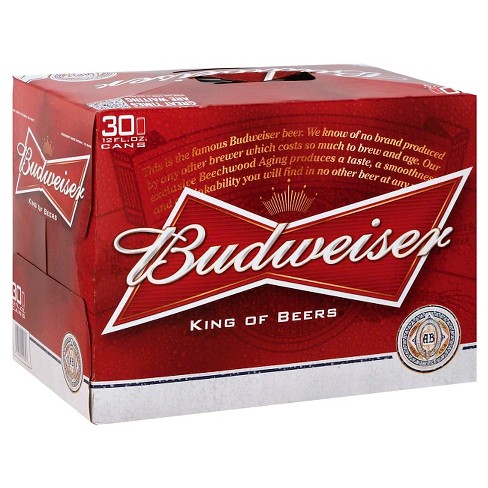 Budweiser 30 Can Ctn 355ML