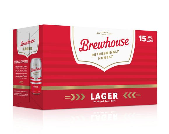 BREWHOUSE LAGER 15 CAN PACK