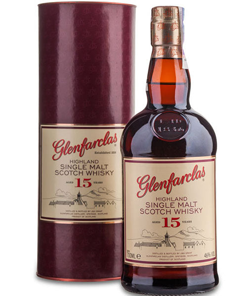 GLENFARCLAS 15 YEAR OLD J & G 750 ML
