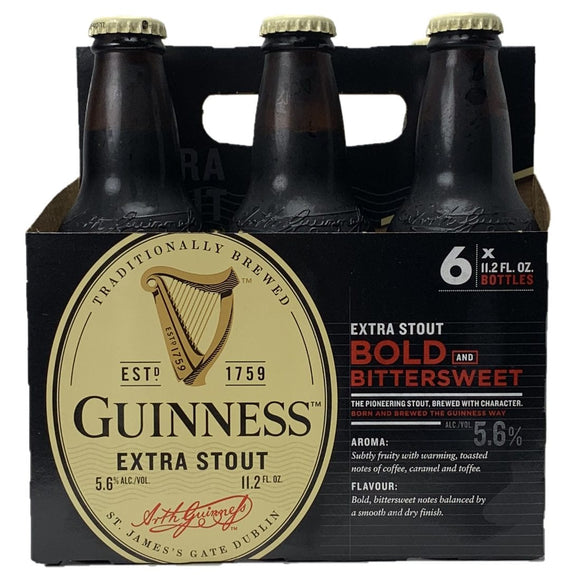 GUINNESS EXTRA STOUT 6 BTLS