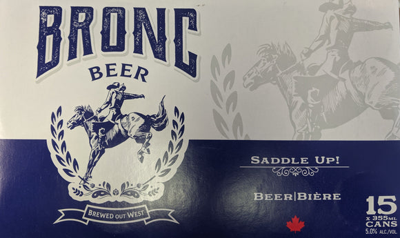 BRONCO BEER 15 CANS