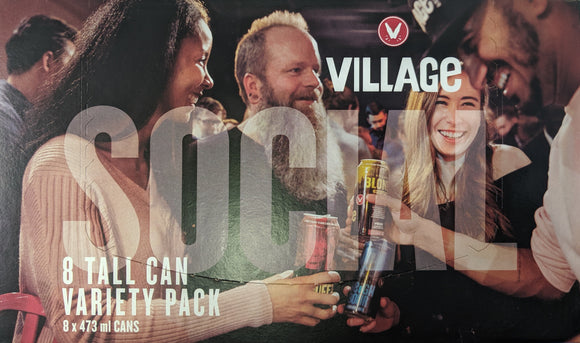 VILLAGE SOCIAL - 8 CAN VARIETY