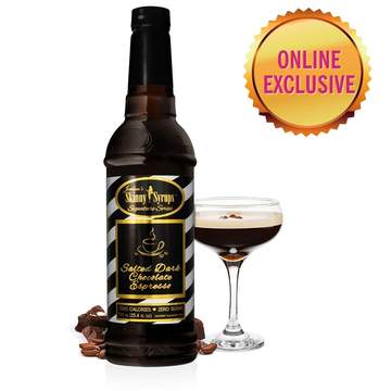 SKINNY MIXES Sugar Free Salted Dark Chocolate Espresso Syrup 750 ML