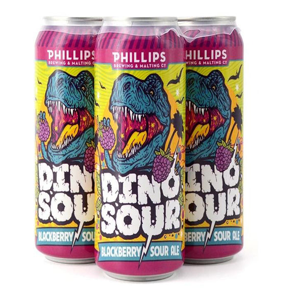 PHILLIPS DINOSOUR BLACKBERRY SOUR 4 CANS