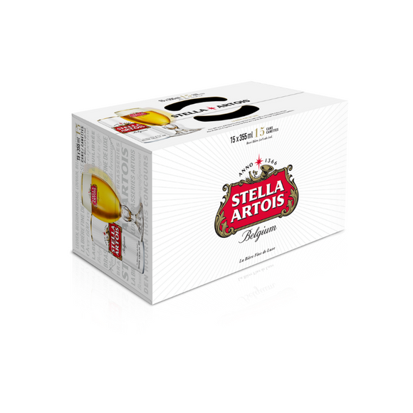 STELLA ARTOIS, 355ML 15 CAN
