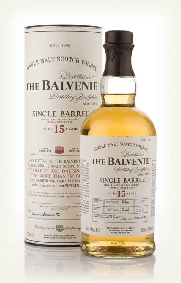 BALVENIE SINGLE BARREL 15 YEAR OLD 750 ML