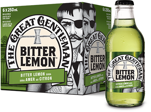 THE GREAT GENTLEMAN BITTER LEMON 6 BOTTLES