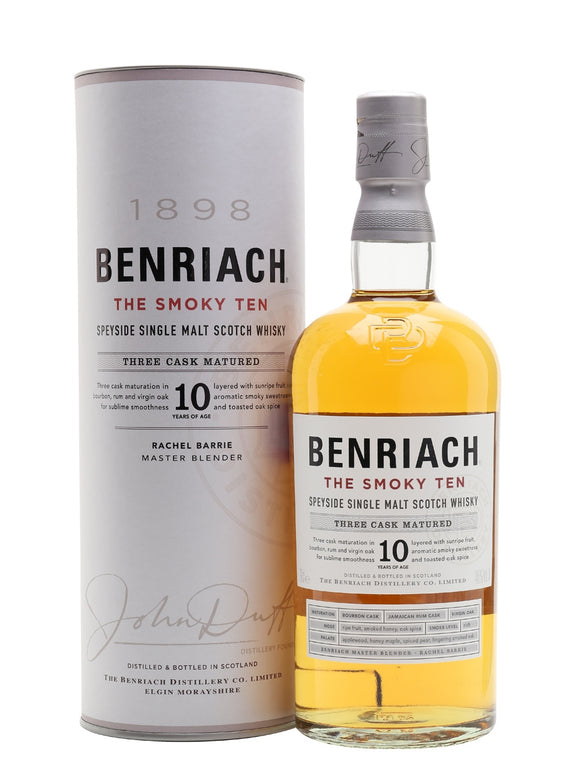 BENRIACH 10 YEAR OLD SMOKEY 750 ML