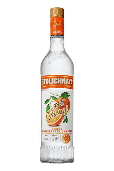 STOLICHNAYA OHRANJ VODKA 750 ML