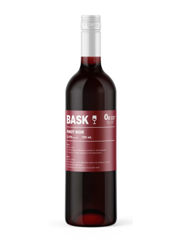 BASK PINOT NOIR 750 ML NO SUGAR ADDED